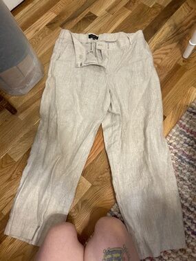 Talbots linen pants size 8